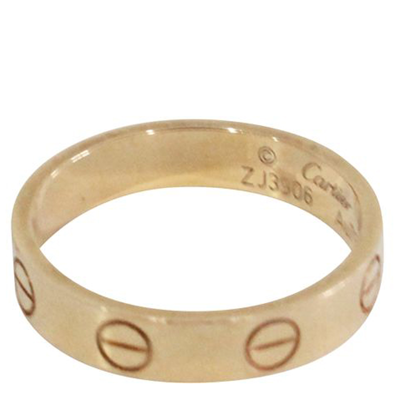 Cartier Love 18K Rose Gold Ring 49