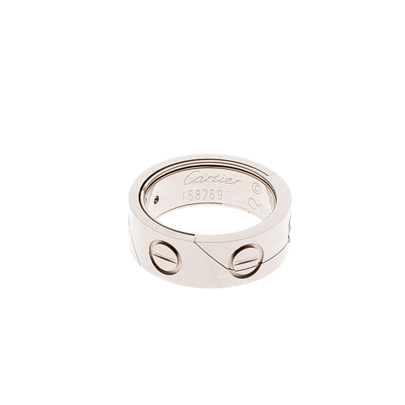 

Cartier Astro Love 18k White Gold Ring Size