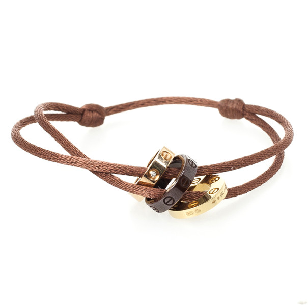 cartier love silk cord bracelet