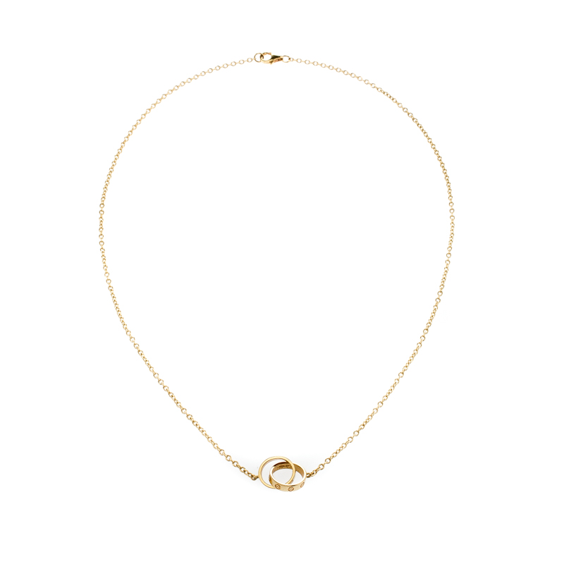 

Cartier Love 2 Hoops 18k Yellow Gold Necklace