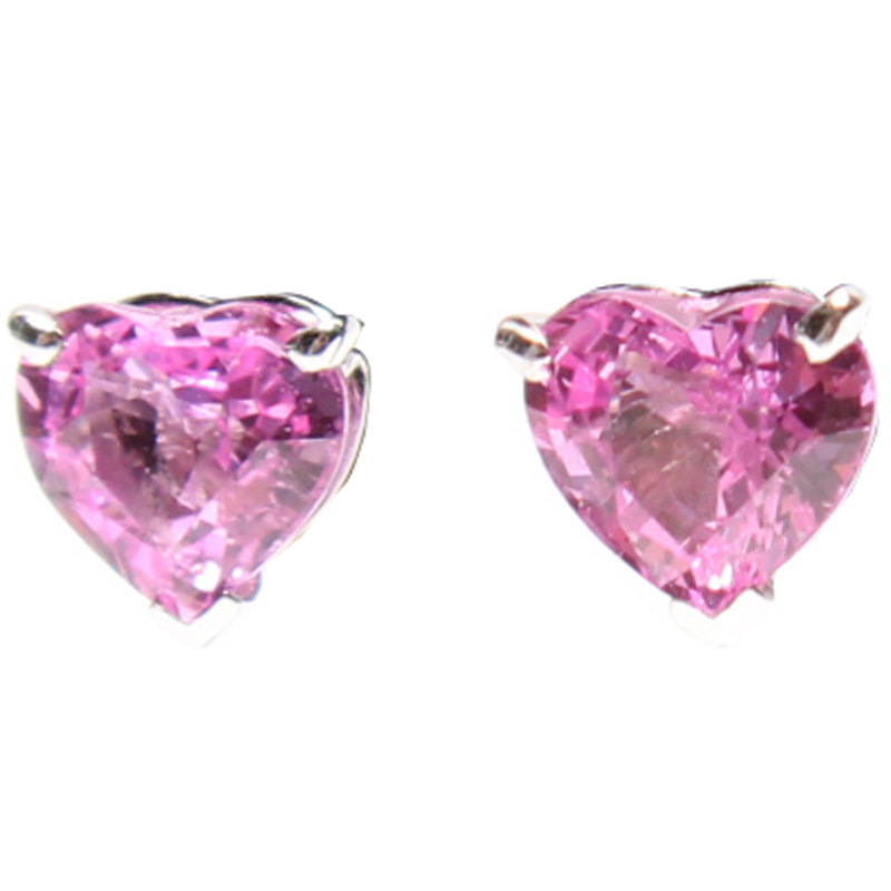 cartier pink sapphire earrings