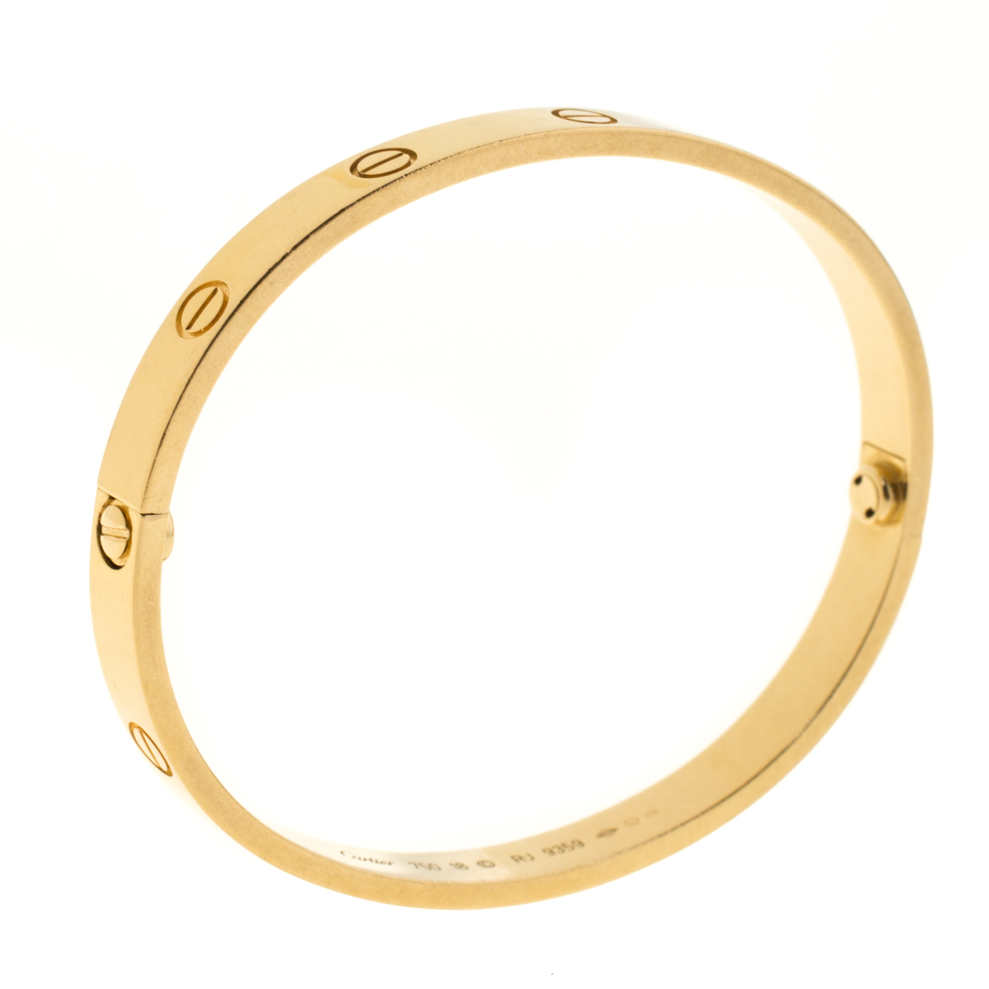 Cartier Love 18k Yellow Gold Bracelet 18