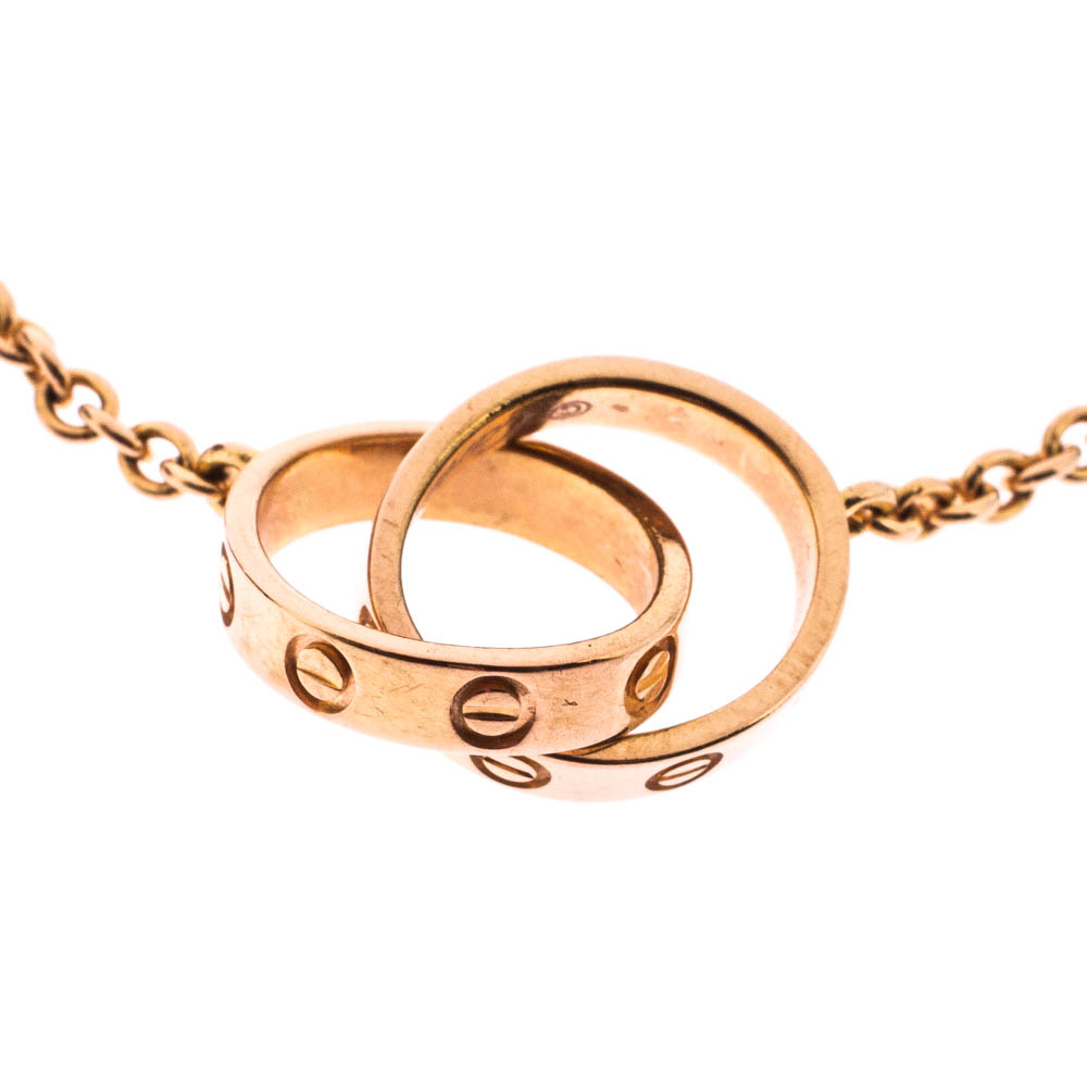 

Cartier Love 18K Rose Gold 2 Hoops Bracelet