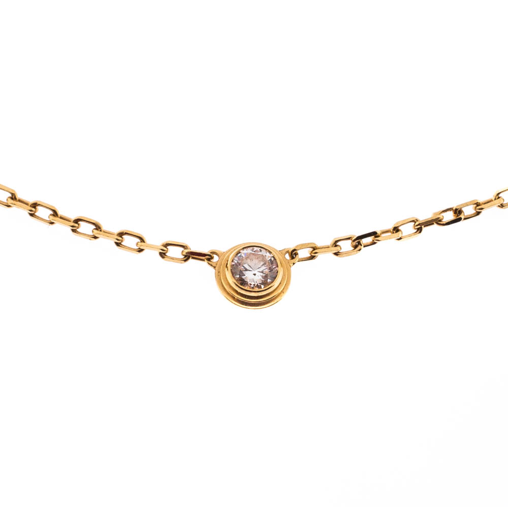 Cartier Diamants Légers De Cartier Diamond & 18k Yellow Gold SM Necklace