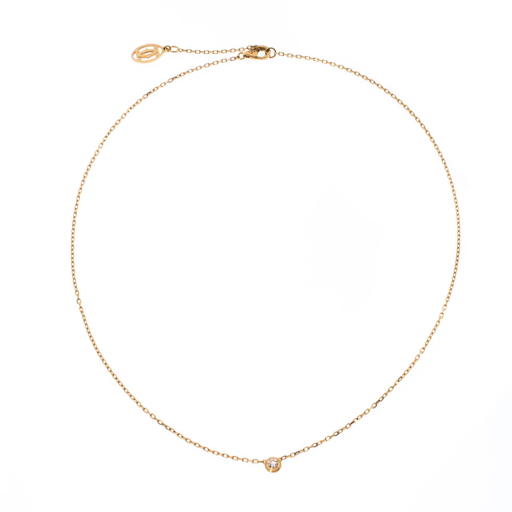 

Cartier Diamants Légers De Cartier Diamond & 18k Yellow Gold SM Necklace