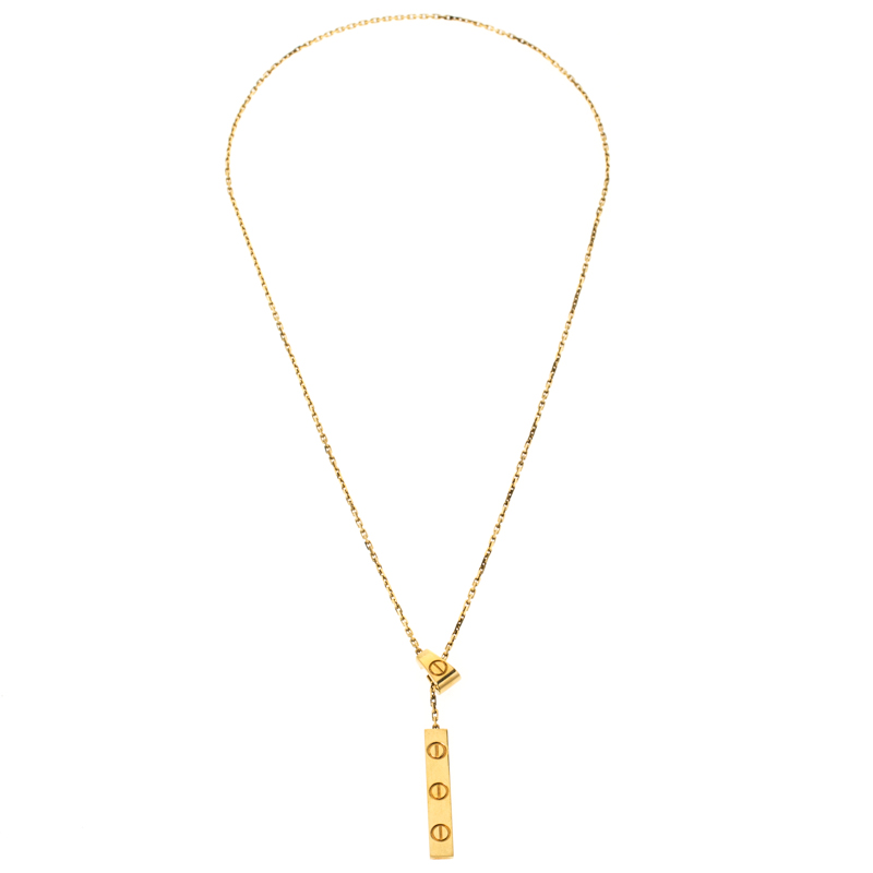 

Cartier Love 18k Yellow Gold Lariat Necklace