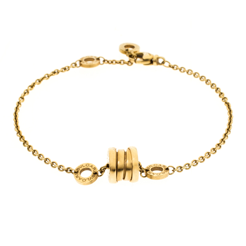 Pre Owned Bvlgari B.Zero1 18k Yellow Gold Soft Bracelet