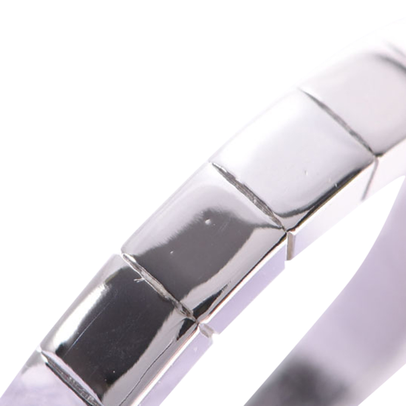 

Cartier Lanieres 18K White Ring Band Size, Silver