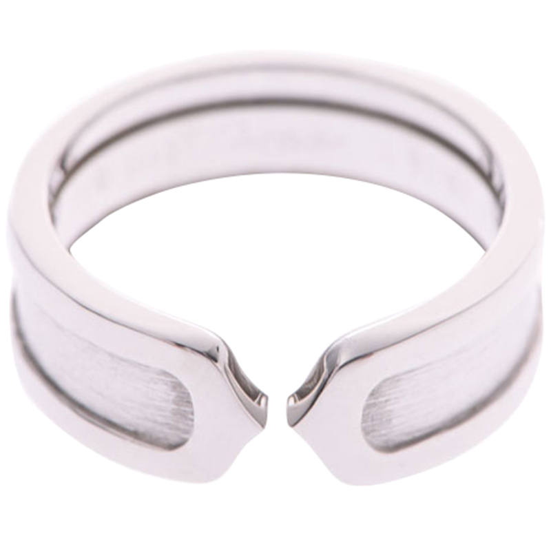 

Cartier C de Cartier White Gold Ring Size, Silver