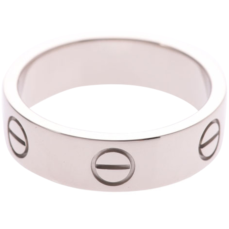 

Cartier Love 18K White Gold Band Ring Size