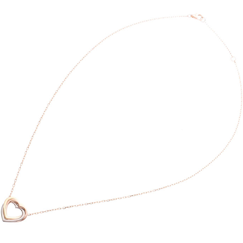 

Cartier Trinity de Cartier Heart Three Tone 18k Gold Necklace