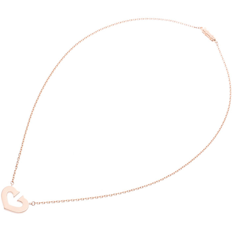 

Cartier C Heart 18K Rose Gold Pendant Necklace, Pink