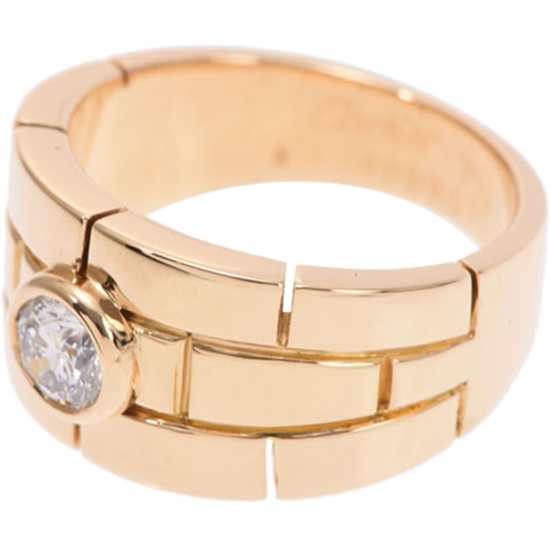 

Cartier Dialing 18K Yellow Gold And Diamond Ring Size