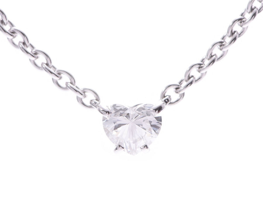 

Cartier Heart Shape Diamond Necklace, Silver