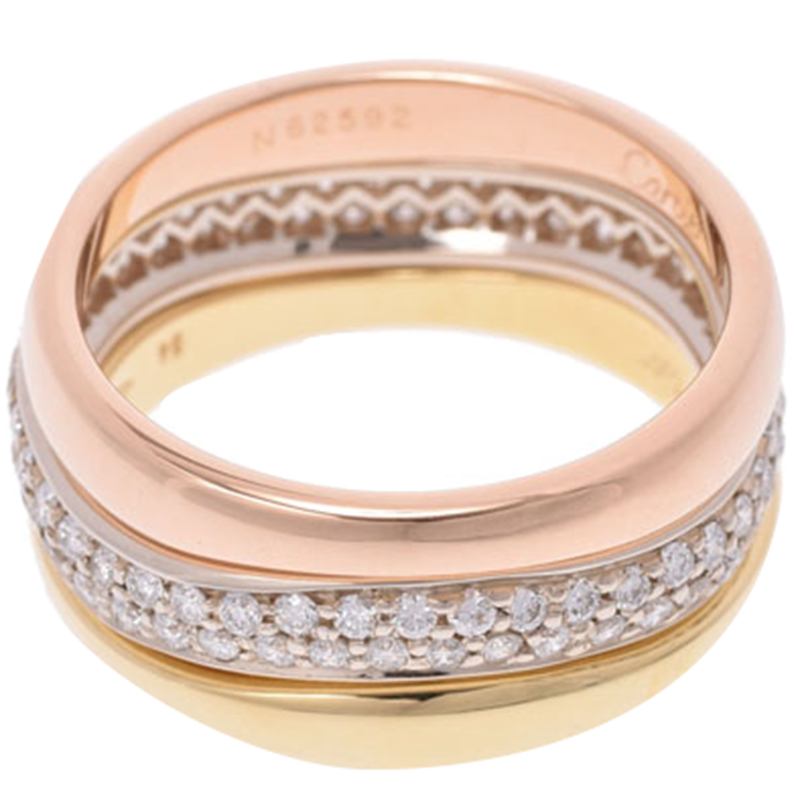 

Cartier Love Me Diamond 3 Tones Ring Size, Pink