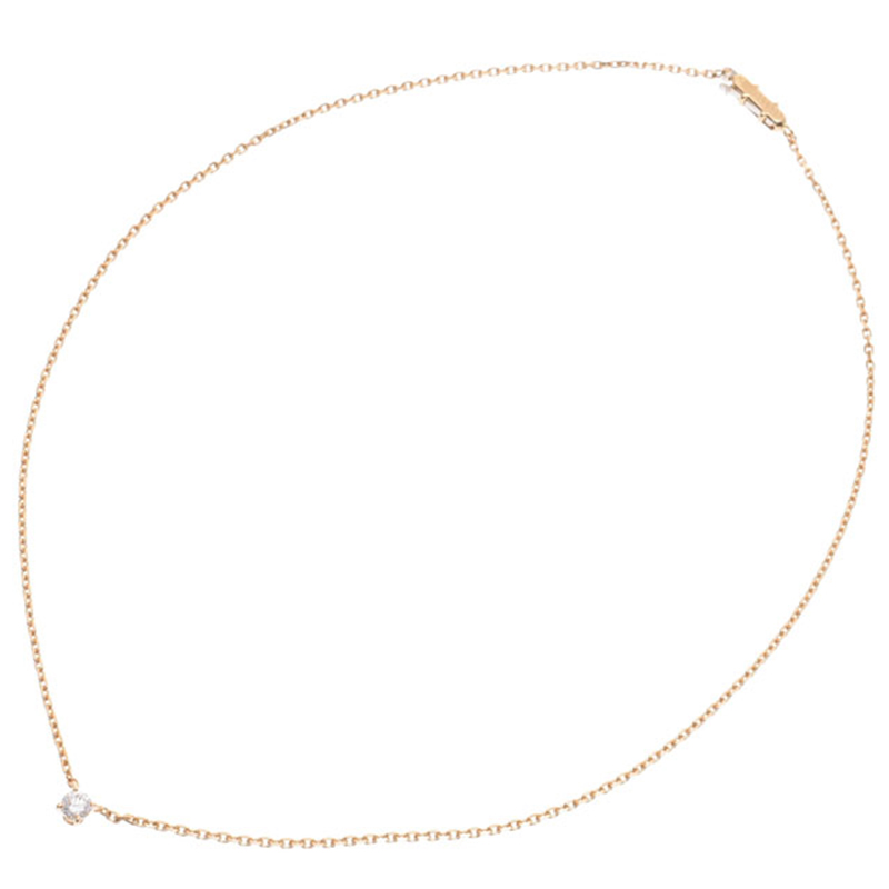 

Cartier Love 18K Yellow Gold Diamond Necklace, Pink