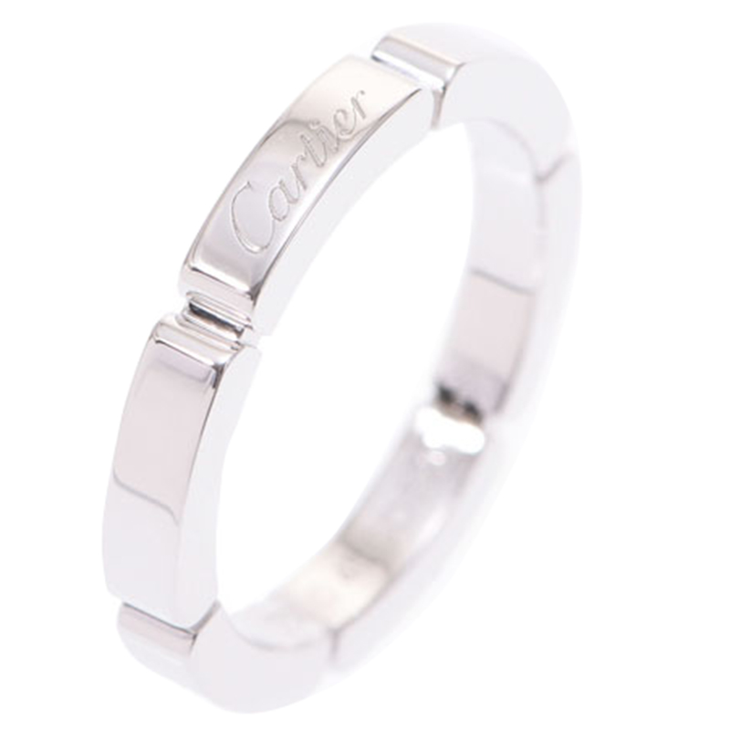 

Cartier Maillon Panthere 18K White Gold Ring Size