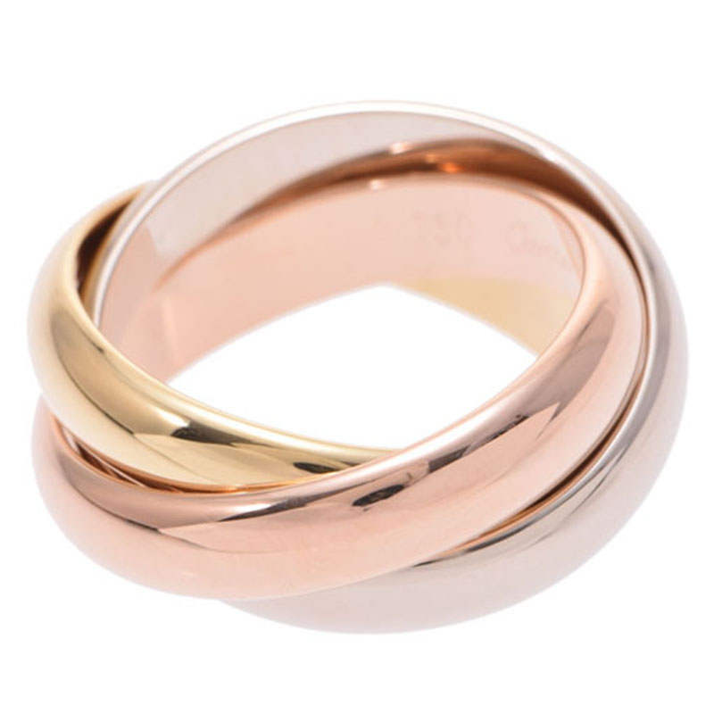 trinity cartier rose gold ring