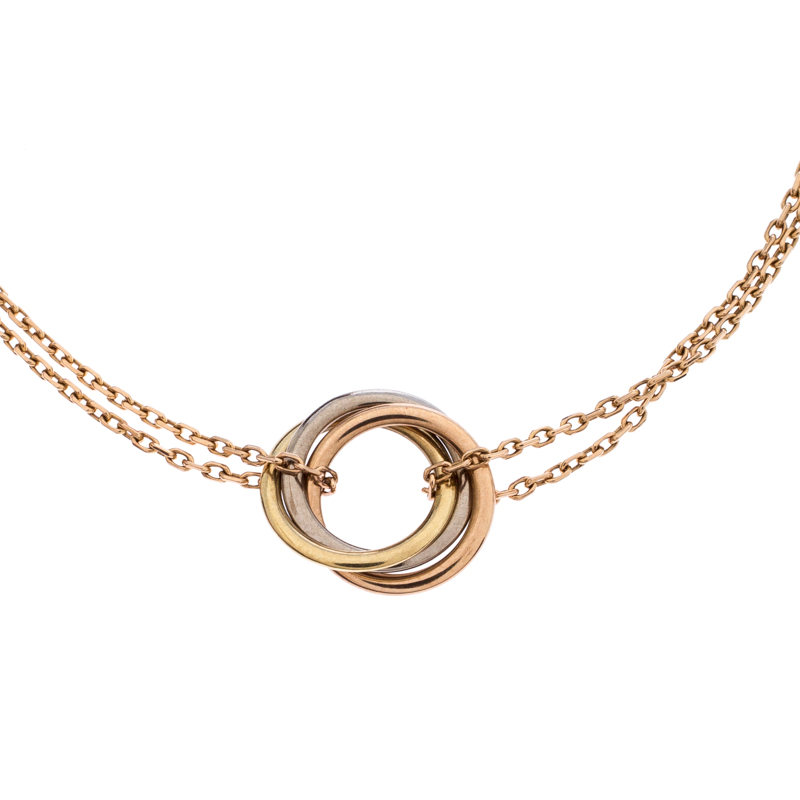 

Cartier Trinity Three Tone 18K Gold Chain Bracelet