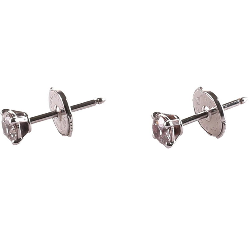 

Cartier Diamond 18K White Stud Earrings