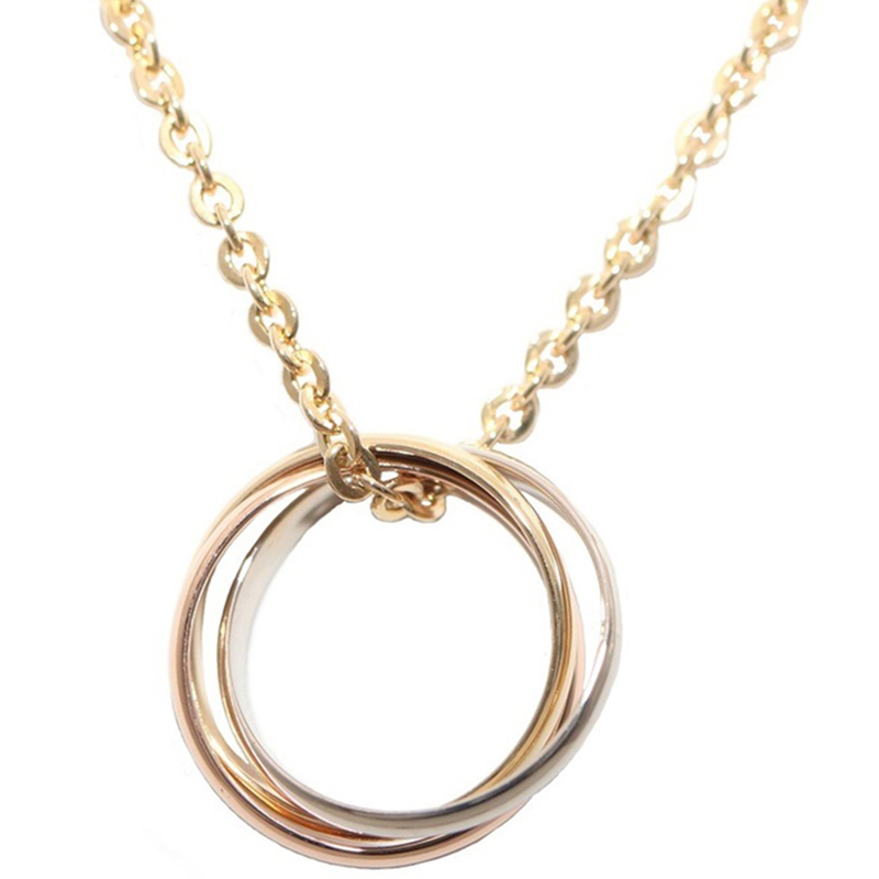 cartier 3 ring necklace