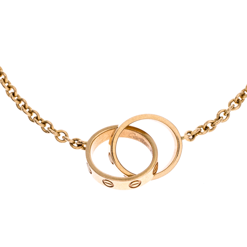

Cartier Love 2 Hoops 18K Rose Gold Bracelet