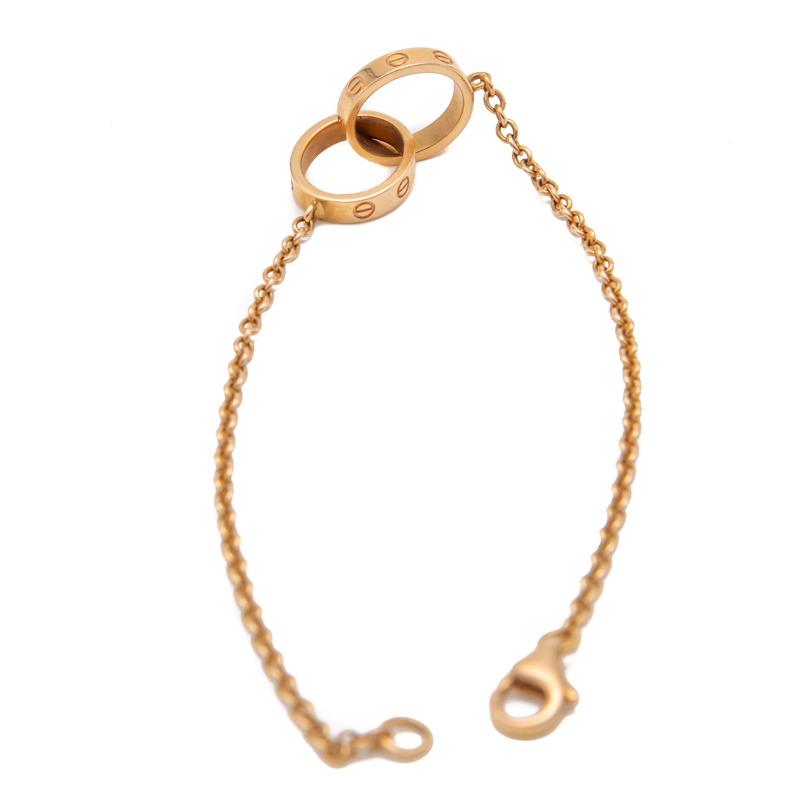 

Cartier Love Yellow Gold 2 Hoops Bracelet Size