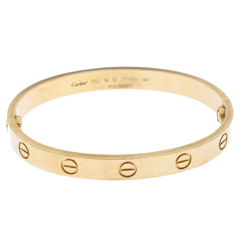 Pre Owned سوار كارتييه لوف ذهب أصفر 16سم