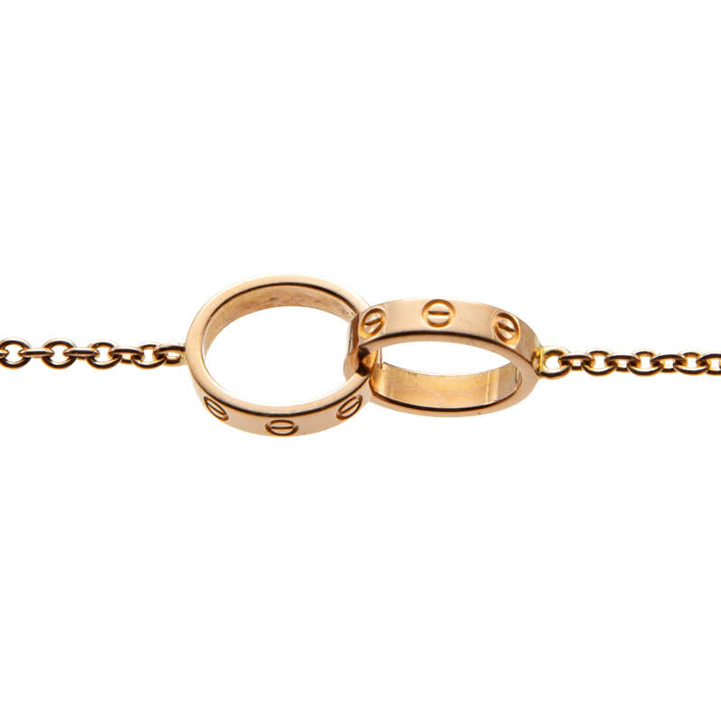 

Cartier Love Rose Gold 2 Hoops Bracelet Size
