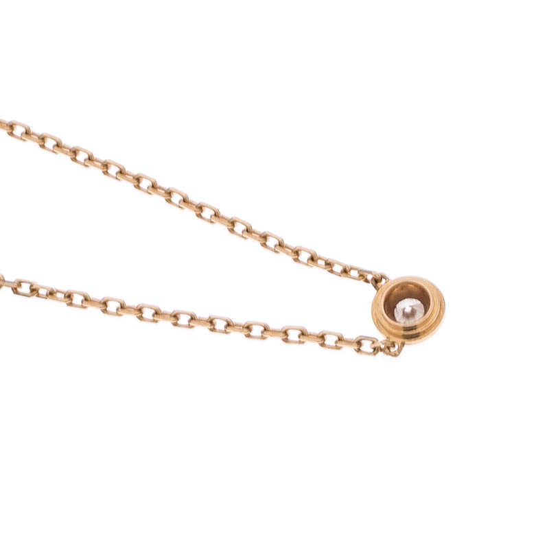 CRB7215800 - Diamants Légers necklace, SM - Yellow gold, diamond