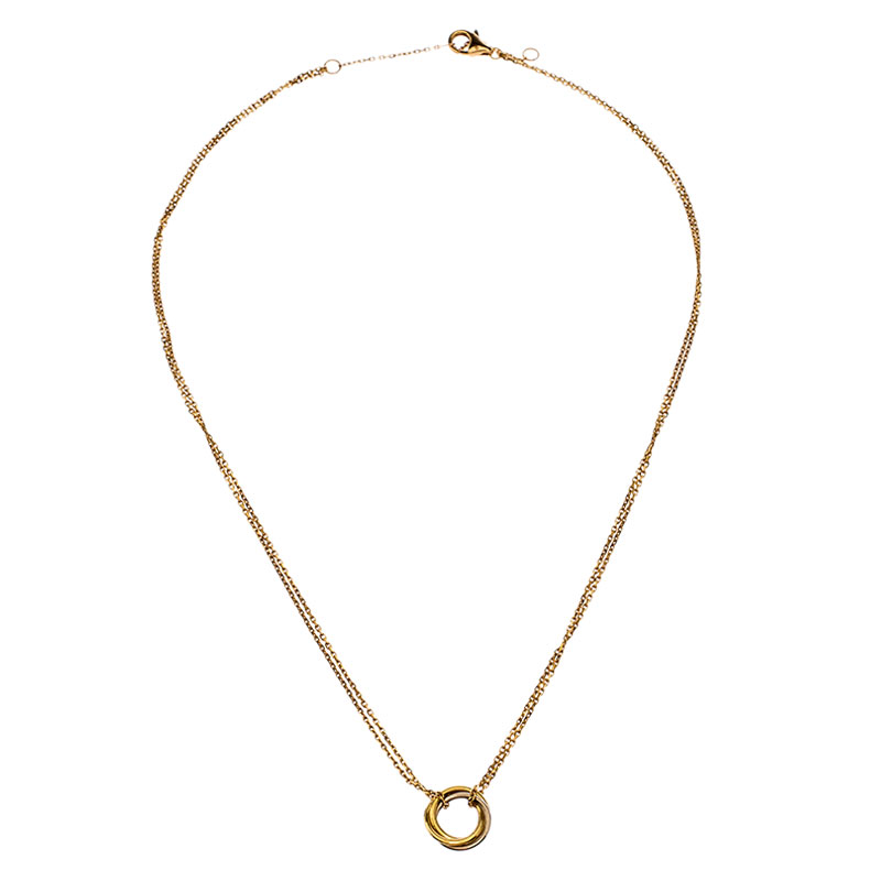 

Cartier Trinity 18k Three Tone Gold Necklace