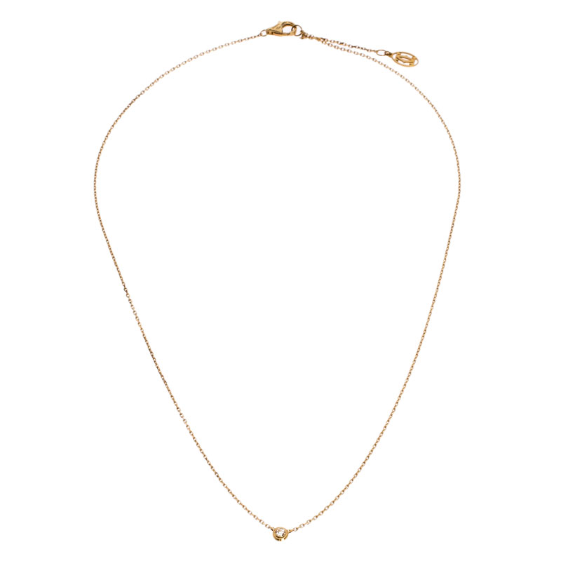 

Cartier Diamants Légers Diamond 18k Yellow Gold Pendant Necklace