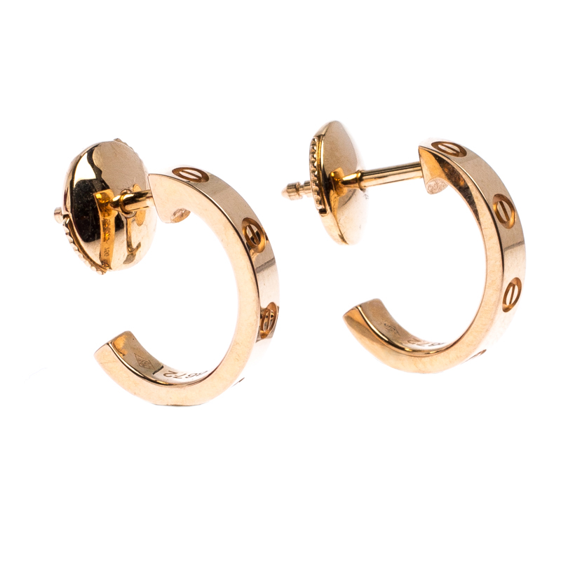 

Cartier Love 18K Rose Gold Earrings