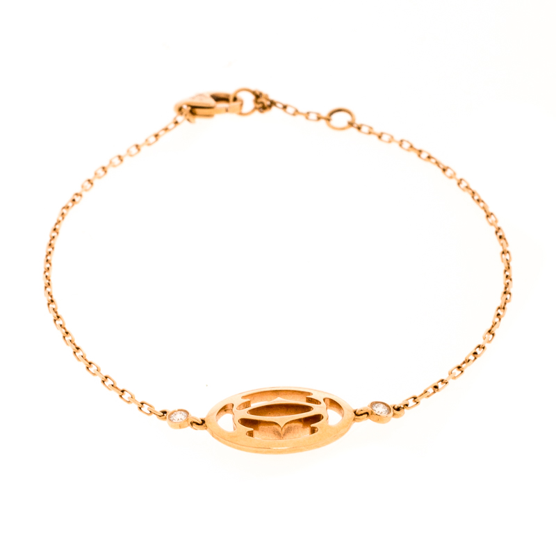 

Cartier Double C de Cartier Diamond 18K Rose Gold Bracelet