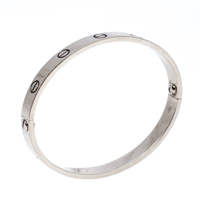 

Cartier Love 18K White Gold Bracelet 17