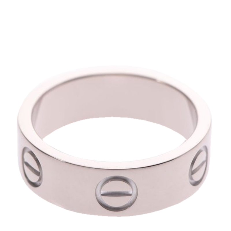 

Cartier Love 18K White Gold Ring Size