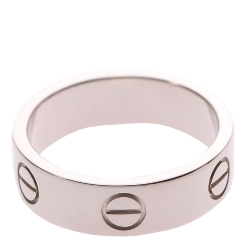 

Cartier Love 18K White Gold Ring Size
