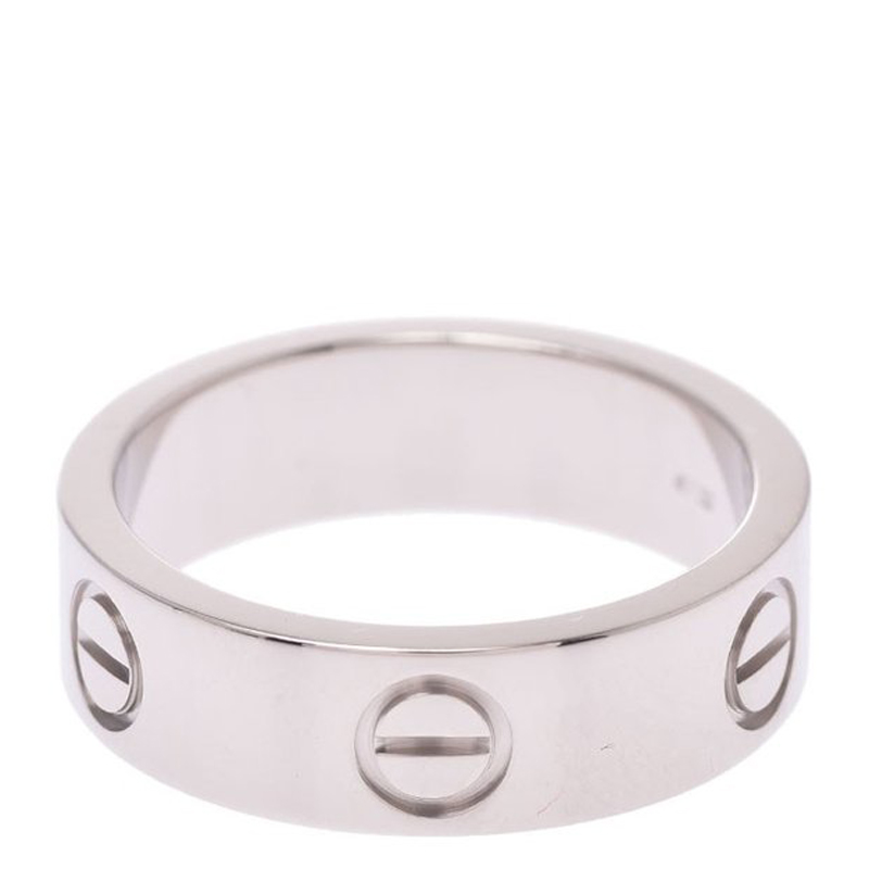 

Cartier Love 18K White Gold Ring Size