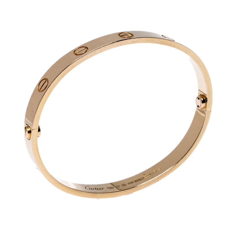 

Cartier Love Yellow Gold Bracelet Size