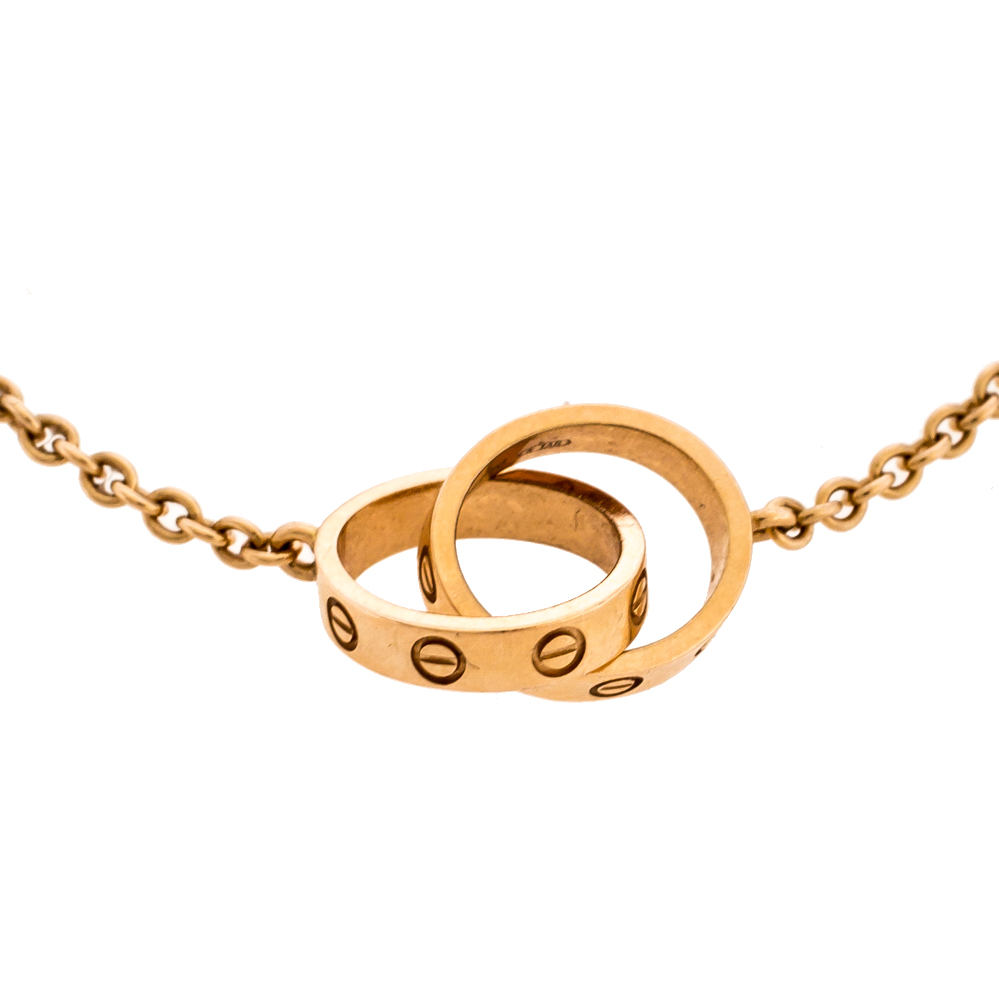 

Cartier Love 2 Hoops 18K Rose Gold Bracelet