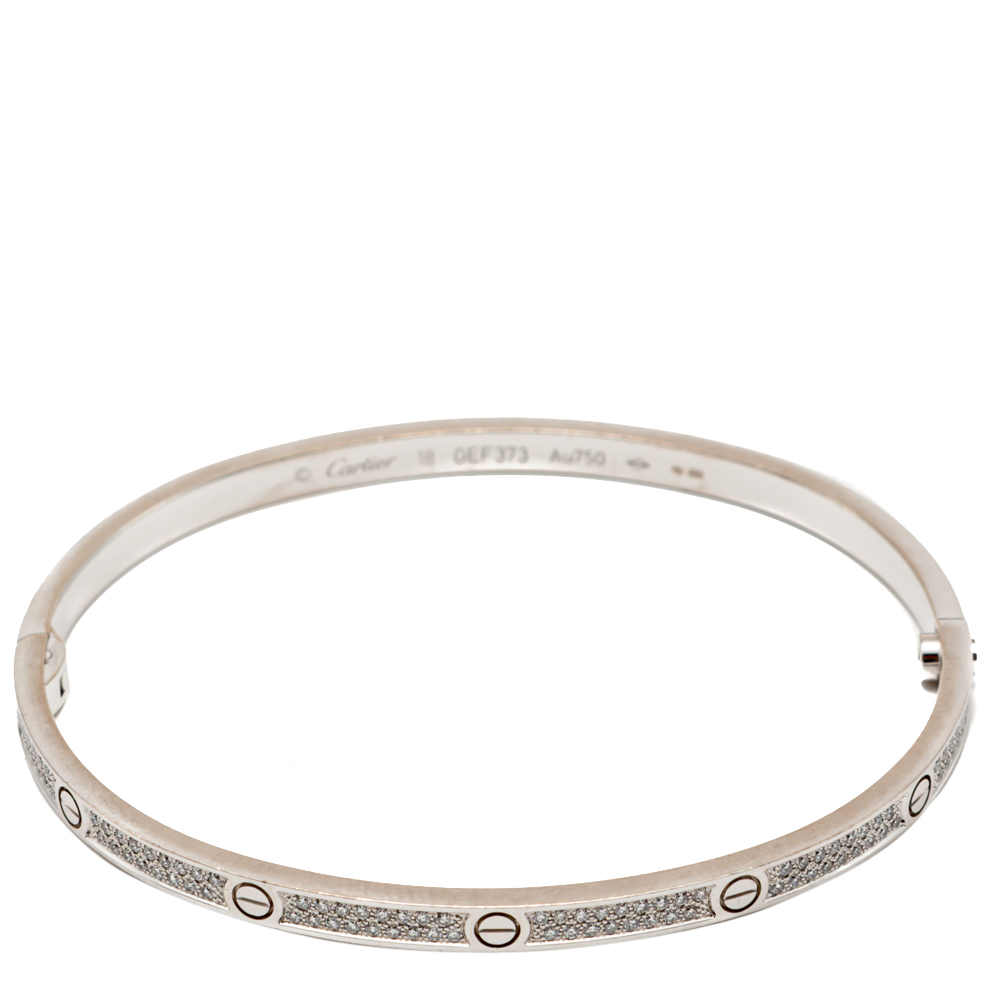 cartier love small pave