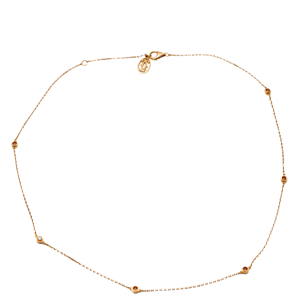

Cartier Diamants Legers De Cartier Rose Gold Diamond Necklace