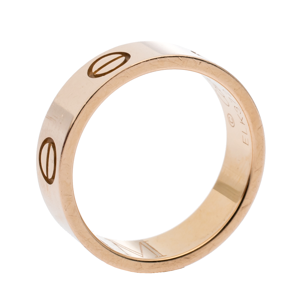 18k Rose Gold Band Ring Size 