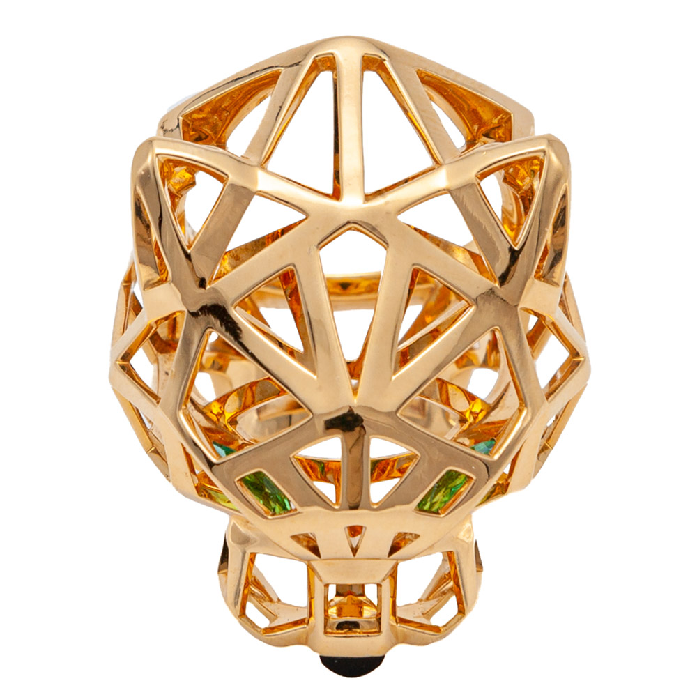 

Cartier Yellow Gold Panthere De Cartier Ring Size