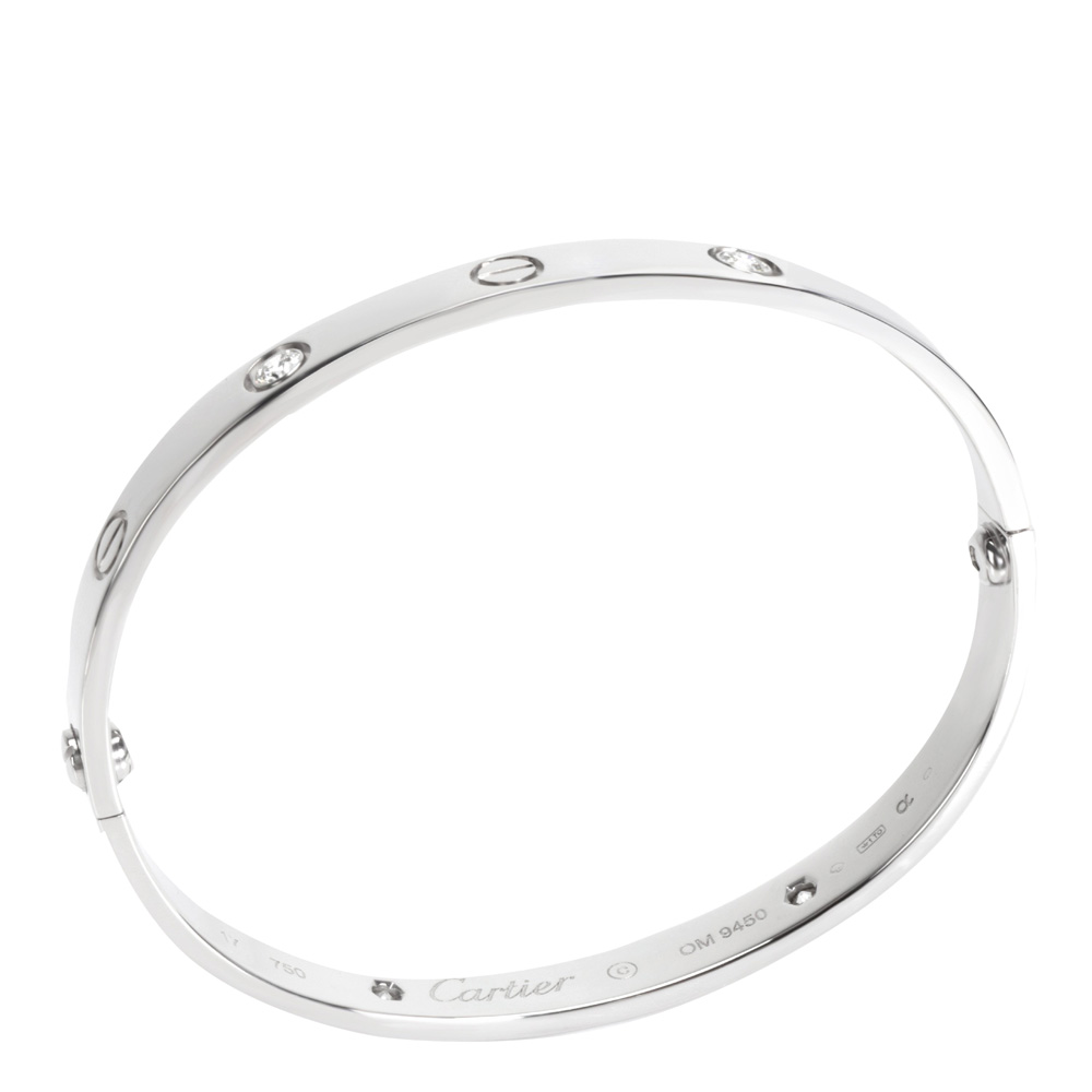 

Cartier 18K White Gold Diamond Love Bracelet