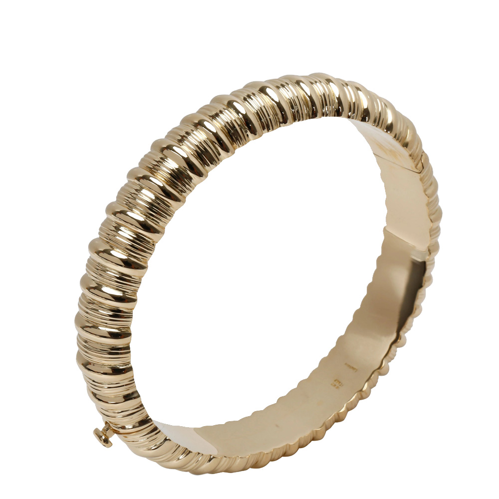 

Cartier 18K Yellow Gold Ribbed Bangle