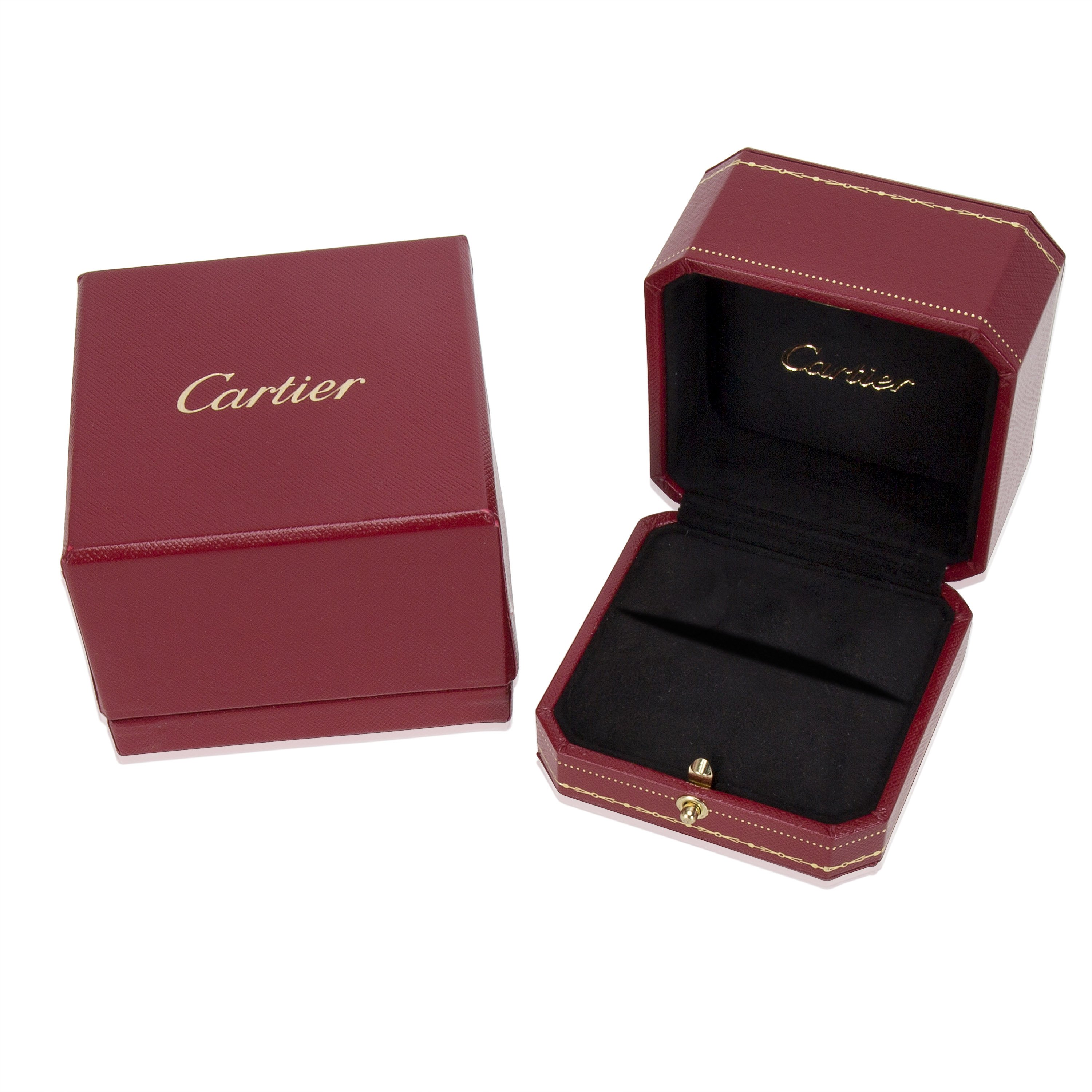 

Cartier 18K White Gold Diamond Love Ring Size
