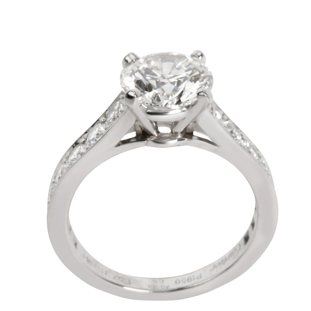 cartier solitaire diamond engagement ring