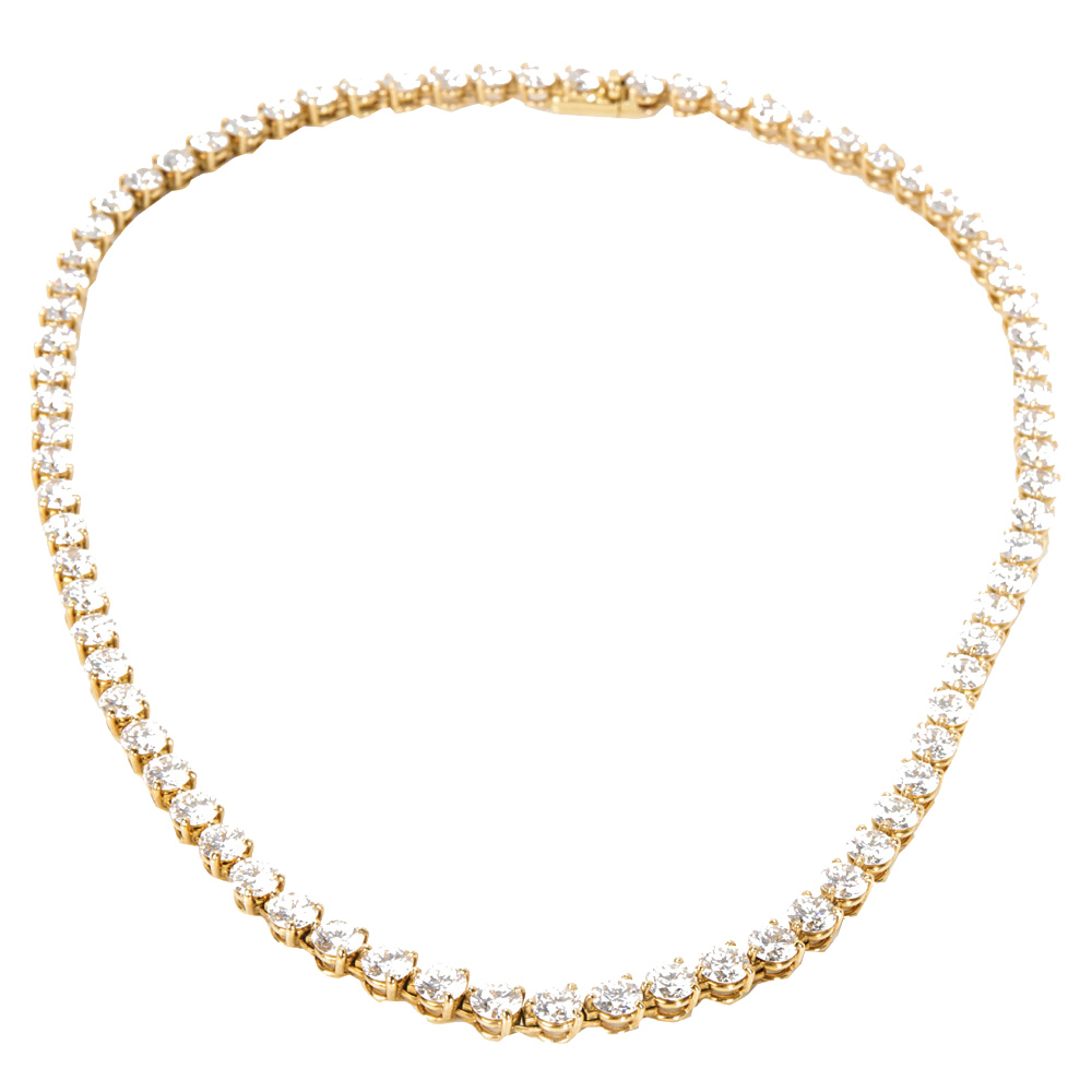 

Cartier 18K Yellow Gold Diamond Tennis Necklace
