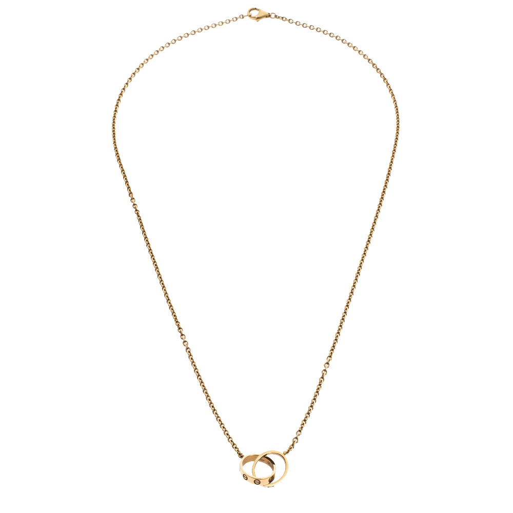

Cartier Love 2 Hoops 18K Yellow Gold Necklace